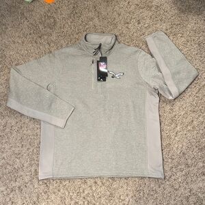 Philadelphia Eagles Course Antigua Official NFL Quarter-Zip Men’s Golf Jacket